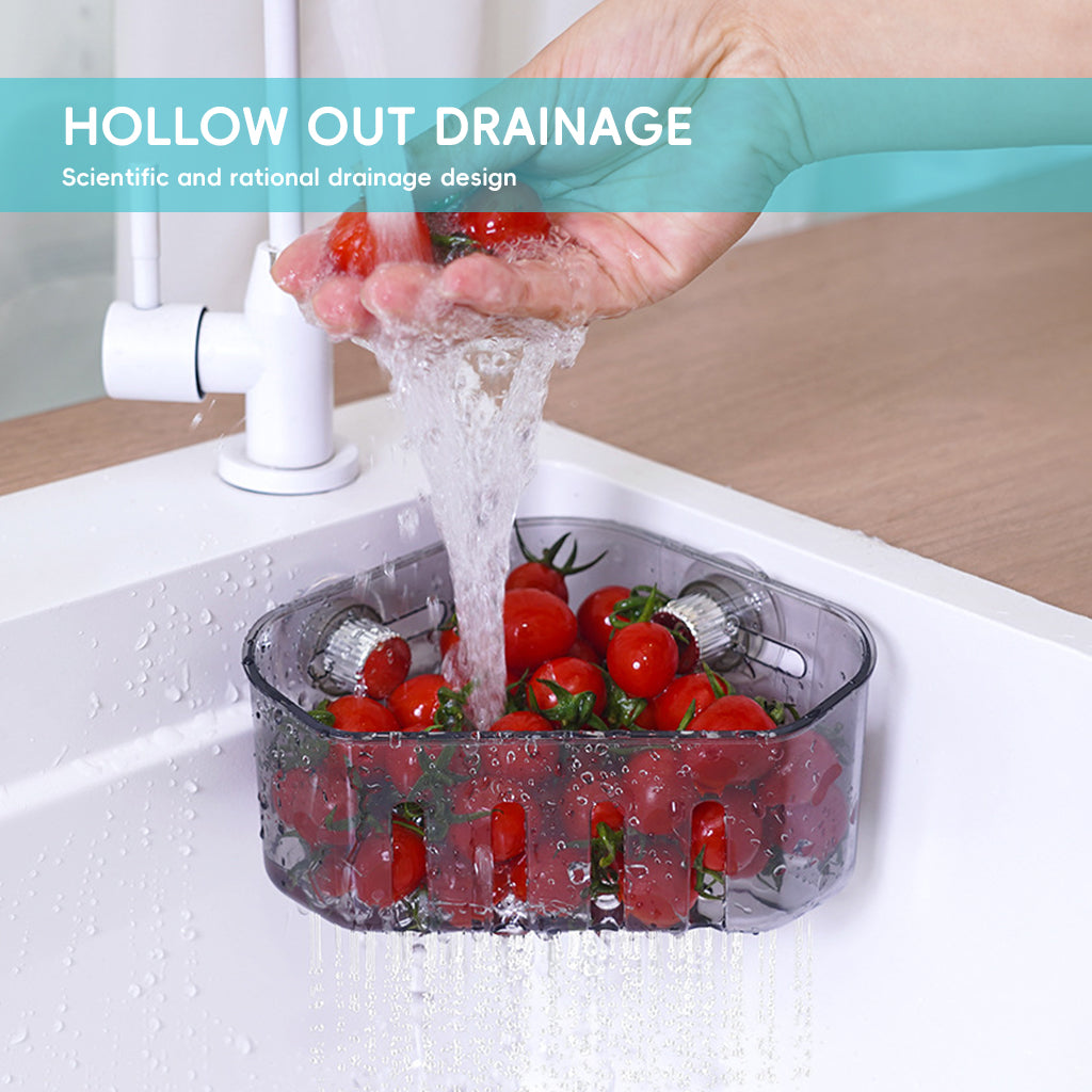 HASTHIP Kitchen Triangle Sink Strainer Basket, Sink Drain Strainer, Multifunction Sink Drain Strainer Basket, Food Catcher Strainer for Kitchen Waste, Vegetable, Fruits HASTHIP Kitchen Triangle Sink Strainer Basket, Sink Drain Strainer, Multifunction Sink Drain Strainer Basket, Food Catcher Strainer for Kitchen Waste, Vegetable, Fruits